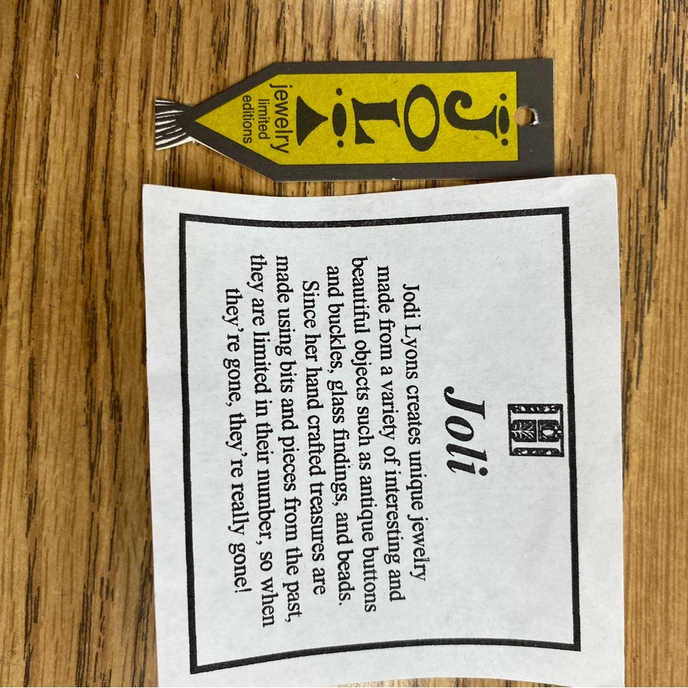 Jodi Lyons “Joli” Gold and Crystal Large Brooch - Picture 5 of 6